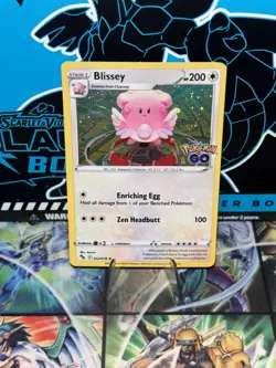 Pokemon TCG Blissey (Cosmos Holo Rare) 052/078 Pokemon Go - Image 1