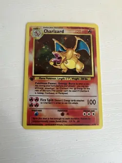 Pokemon Charizard Base Set First Edition Holographic - Image 1