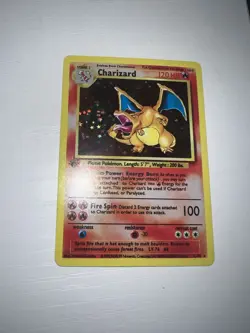 Pokemon Charizard Base Set First Edition Holographic - Image 2
