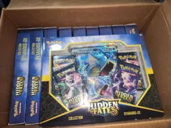 Pokemon Hidden Fates Collection Gyarados-GX Box New And Sealed (Lot Of 5) - Image 1