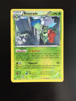 Roserade Dragons Exalted Reverse Holo Rare 15/124 Pokemon TCG - Image 1