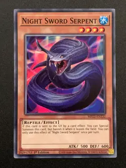 Night Sword Serpent | MP22-EN232 | Common | 1st Edition | YuGiOh TCG - Image 1
