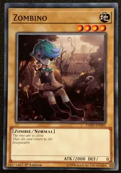 Zombino | EXFO-EN001 | Common | 1st Edition | Extreme Force | YuGiOh - Image 1
