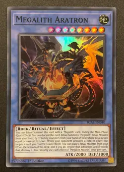 Megalith Aratron | IGAS-EN040 | Super Rare | 1st Edition | YuGiOh TCG - Image 1