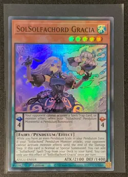 SolSolfachord Gracia ANGU-EN018 - Ultra Rare - 1st Edition - Yugioh TCG - Image 1