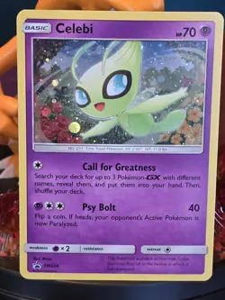Celebi - SM224 - Holo Promo Pokemon TCG Card - Image 1