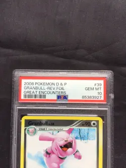 Pokemon Cards: Great Encounters Reverse Holo: Granbull 39/106 PSA 10 - Image 3