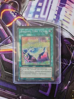Amazing Time Ticket LIOV-EN056 Secret Rare Yu-Gi-Oh Card 1st Edition New - Image 1