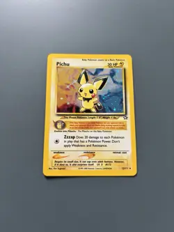Pokemon TCG 2000 Neo Genesis Set: Pichu 12/111 - Rare Holo Card - LP/NM - Image 1