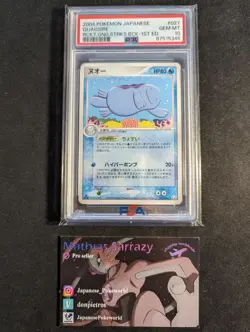 POP 3 Quagsire 027/084 1st Rocket gang stikes back PSA 10 Japanese Pokemon Card - Image 1