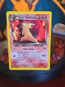 Pokemon TCG Dark Typhlosion Neo Destiny 10/105 Holo Unlimited Rare 2000 - Image 1