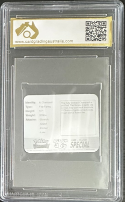 2000 Pokemon Stadium Action 3D's | #6 Charizard | CGA Graded 8.5 | Tazo - Image 2