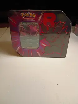 Pokemon TCG Fall Team Rockets Tin Nidoking FACTORY SEALED Destined Rivals - Image 1