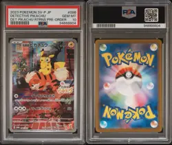 Pokemon TCG Detective Pikachu Returns Pre Order Promo 098/SV-P PSA 10 - Image 3