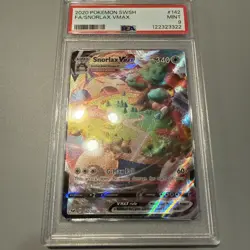 2020 POKEMON SWORD & SHIELD #142 FULL ART/SNORLAX VMAX PSA 9 - Image 1