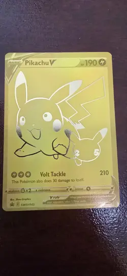 POKEMON CELEBRATIONS UPC GOLD PROMO POKEBALL & PIKACHU V SET SWSH146 & SWSH145 - Image 4