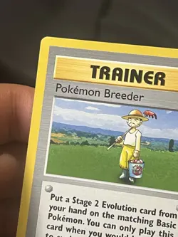 Pokemon Breeder 76/102 - Base Set 1st edition shadowless English (1999) - LP - Image 2