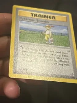 Pokemon Breeder 76/102 - Base Set 1st edition shadowless English (1999) - LP - Image 5