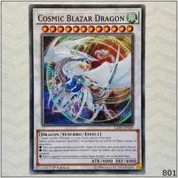 Cosmic Blazar Dragon - LED6-EN029 - Common 1st Edition Yugioh - Image 1