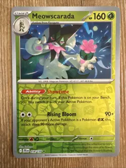 Meowscarada - 018/159 - Reverse Holo Rare Journey Together Pokemon Card NM - Image 1