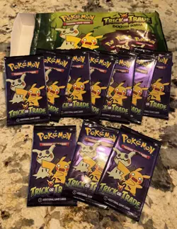 Pokemon TCG Trick or Trade BOOster Bundle LOT 10x Mini Packs 2023 Halloween Card - Image 2