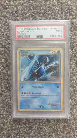 POKEMON CARD 2010 HEART GOLD SOUL SILVER LUGIA HOLO PROMO #HGSS02 GRADED PSA 9 - Image 1