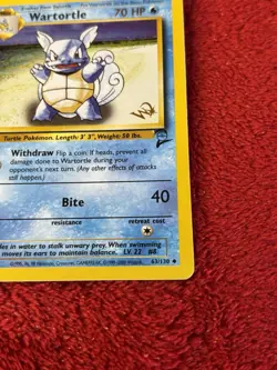 Wartortle [W Stamped] 063/130 Wotc Promo Regular Pokemon Card Lp+ - Image 3