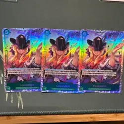 x3 Cavendish EB01-012 SR PRB02 Premium The Best One Piece Card TCG English - Image 1