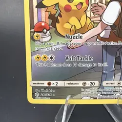 Pikachu 241/236 Cosmic Eclipse Secret Rare Holo LP Pokemon TCG Card - Image 5