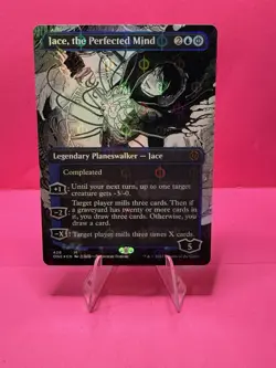 Jace, the Perfected Mind (Borderless) (Step-and-Compleat Foil) Phyrexia: All... - Image 1