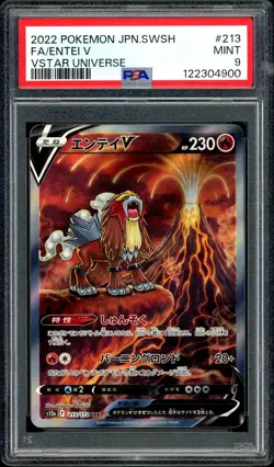 Pokemon PSA 9 Entei V Holo s12a SAR 213/172 VSTAR Universe Japanese - Image 3