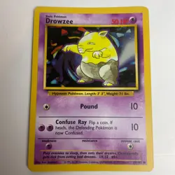 Drowzee 49/102 Base Set Unlimited Common Pokemon Light Play+ - Image 3