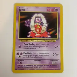 Jynx 31/102 Base Set Unlimited Uncommon Pokemon Light Play+ - Image 3