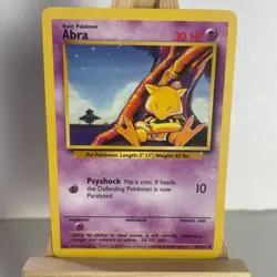 Abra 43/102 Base Set Unlimited Common Pokemon Light Play+ - Image 1