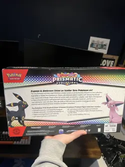 Pokemon TCG Prismatic Evolutions Premium Figure Collection Sealed slight damage - Image 2