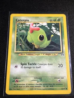 Caterpie 53/75 Neo Discovery Set Pokemon TCG MP - Image 1