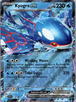 Pokemon TCG Kyogre ex 178 Scarlet Violet Promos NM - Image 1