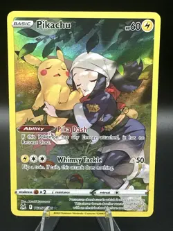 2022 Pokemon Pikachu TG05/TG30 Swsh11: Lost Origin Trainer Gallery Holo - Image 1