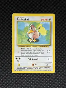 Pokemon TCG FARFETCH’D 27/102 Base Set WOTC - Image 1