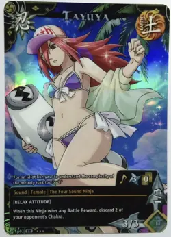 Carte Naruto CCG Collectible Card Game Foil Prism 426 Tayuya - Image 1