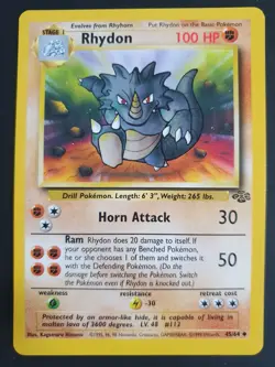 Rhydon 45/64 - Jungle Set - Pokemon Card - Excellent Condition - Image 1