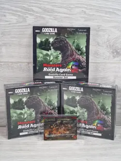 Godzilla Card Game TCG G: Monsters Raid Again 3x Booster Box 1st Edition & Promo - Image 1