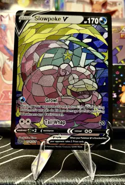 Slowpoke Slowbro ACG Stained Glass Art Card - Pokemon Inspired Collector’s Card - Image 2