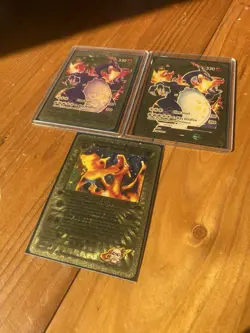 *Charizard - FIRE HOT DEAL* Lot of 3 Pokemon Fanmade Gold Foil Artwork Cards - Image 2