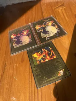 *Charizard - FIRE HOT DEAL* Lot of 3 Pokemon Fanmade Gold Foil Artwork Cards - Image 3