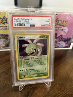 2007 Pokemon EX Power Keepers #7 Cradily Holo PSA 9 - Image 1