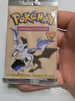 Pokemon Fossil Booster Pack Long Crimp FACTORY SEALED Vintage! - Image 4