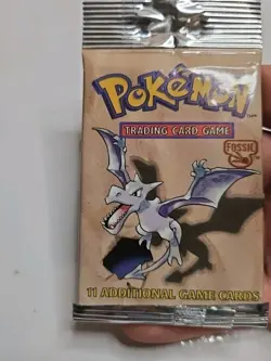 Pokemon Fossil Booster Pack Long Crimp FACTORY SEALED Vintage! - Image 5