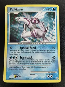 Palkia 11/130 Rare Holo Diamond & Pearl Pokemon TCG - Image 1