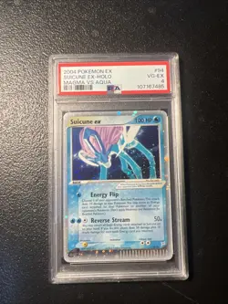 Pokemon Suicune EX Team Magma Vs Team Aqua Ultra Rare #94 PSA 4 - Image 1